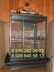 Клетка- вольер для крупных попугаев  113х90х193 см. 